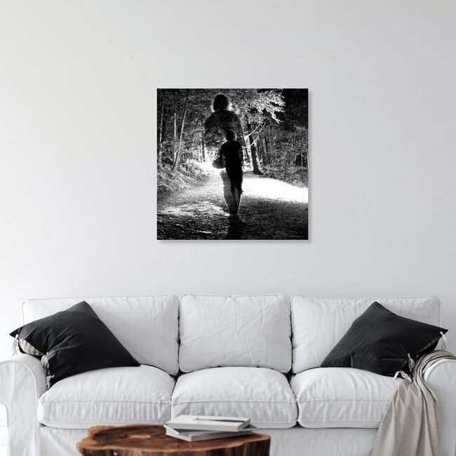 Walk into the light B&W, Vereinigte Staaten – Fotokunst von Matthias Kolbe als Poster oder Acrylglasbild