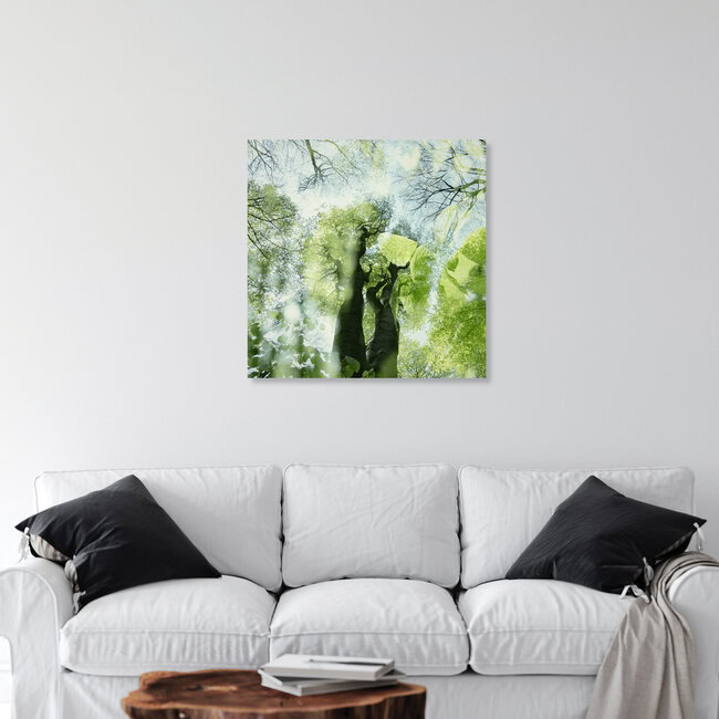 Zarte Grün im Frühling im Wald, Deutschland – Fotokunst von Nadja Jacke als Poster oder Acrylglasbild