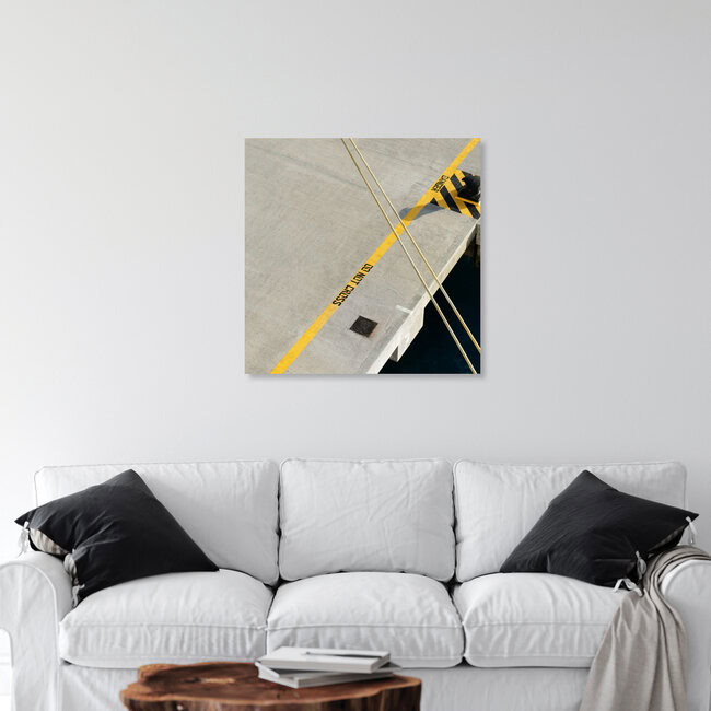 rope at the pier, Amerikanische Jungferninseln – Fotokunst von Igor Krieg als Poster oder Acrylglasbild