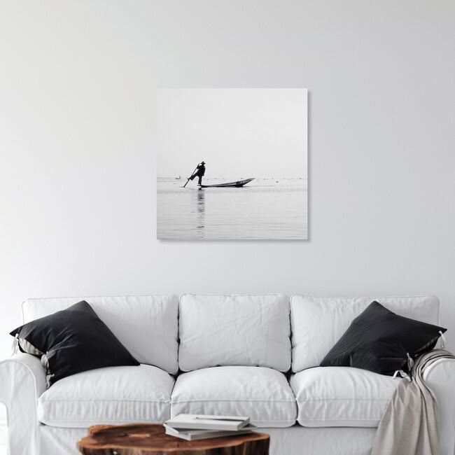 Inle Fisher, Myanmar – wall art by Nina Papiorek as Poster or Acrylic Glass Print