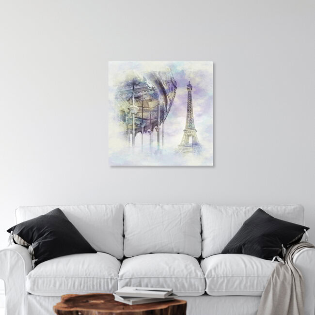 Watercolor Art Typical Paris, France – wall art by Melanie Viola as Poster or Acrylic Glass Print