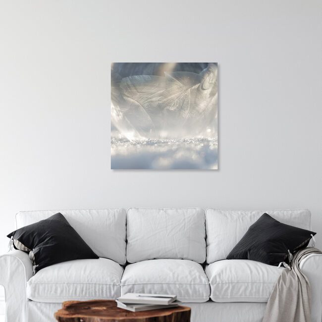 Gefrorene Seifenblase im Sonnenlicht, Deutschland – Fotokunst von Nadja Jacke als Poster oder Acrylglasbild
