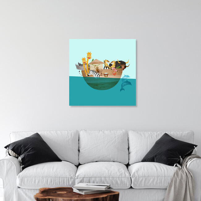 'Noah’s Ark – Illustration for Children' – Wall Art by Pia Kolle as Poster or Acrylic Glass Print