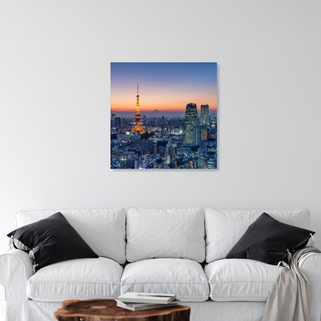 Tokyo Skyline at night, Japan – wall art by Jan Becke as Poster or Acrylic Glass Print