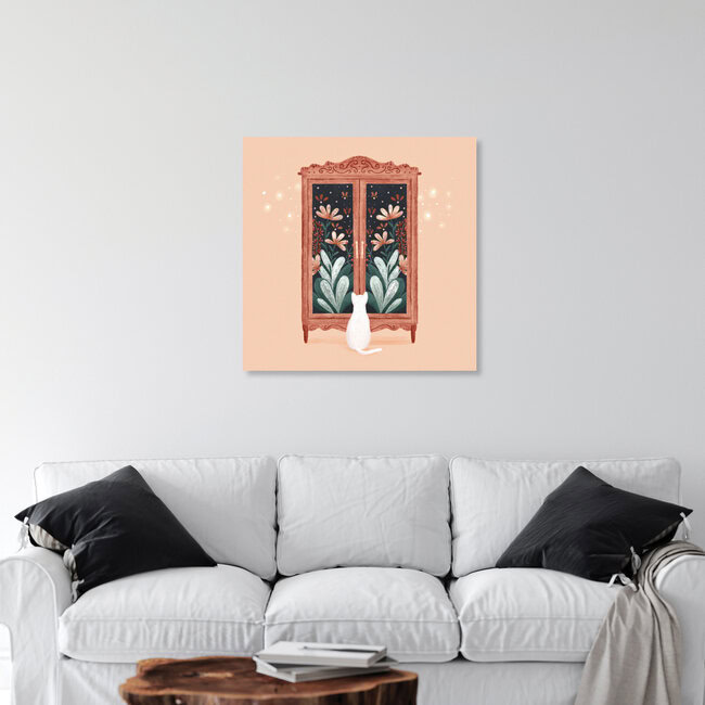 'Dreaming Cat by Monika Szczerbinska' – Wall Art by The Artcircle as Poster or Acrylic Glass Print