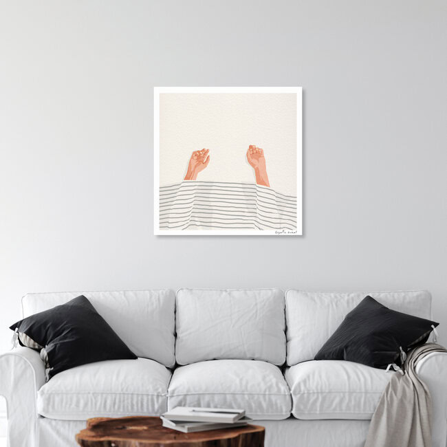 Wandbild 'Hands Up' – Kunst von Giselle Dekel als Poster oder Acrylglasbild