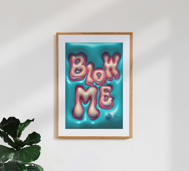 'Blow Me' – Wall Art by Jonas Loose as Poster or Acrylic Glass Print