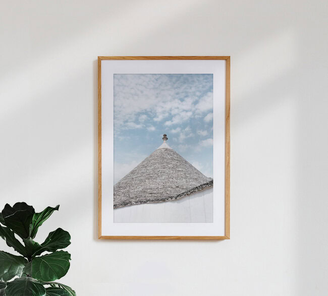 Roof of a traditional trullo, Italien – Fotokunst von Photolovers . als Poster oder Acrylglasbild