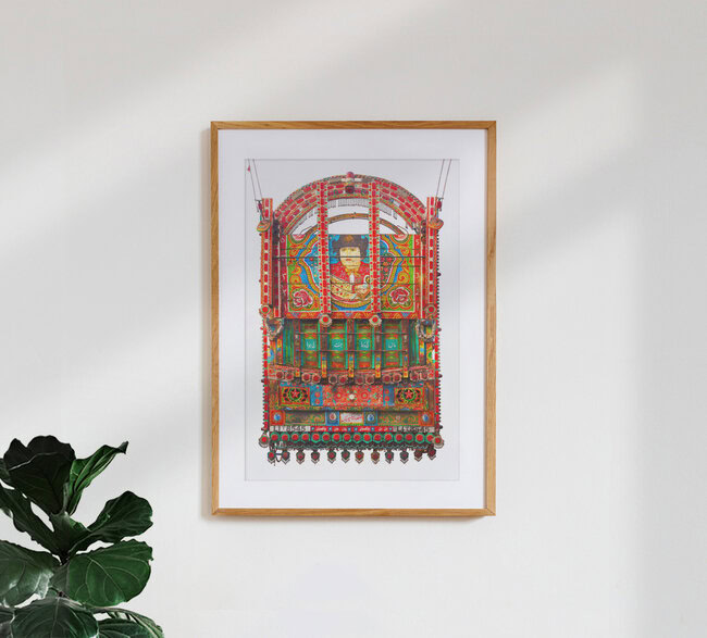 Der Torero-Truck, Pakistan – Fotokunst von Matthias Barth als Poster oder Acrylglasbild