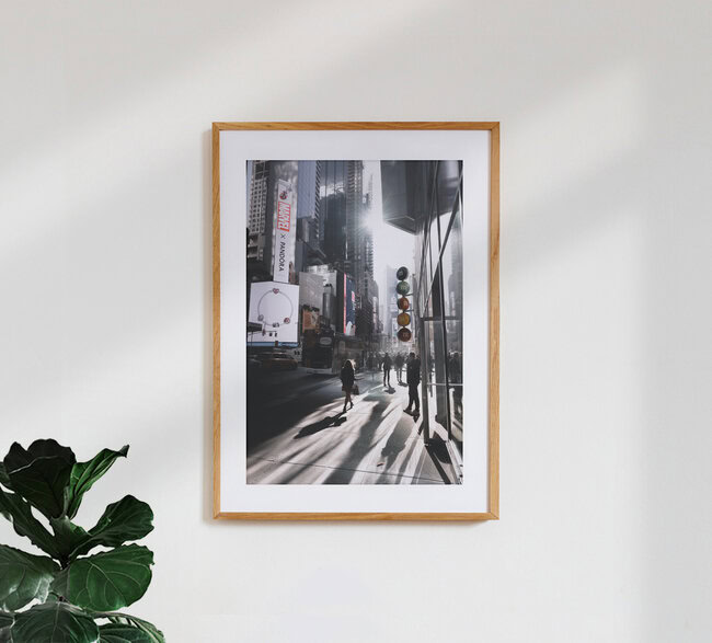 City in backlight, United States – wall art by Tillmann Konrad as Poster or Acrylic Glass Print