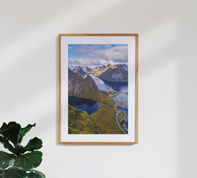 Fjord Panorama Lofoten Norway, Norway – wall art by Achim Thomae as Poster or Acrylic Glass Print