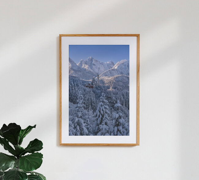 Winter im Allgäu, Deutschland – Fotokunst von Achim Thomae als Poster oder Acrylglasbild