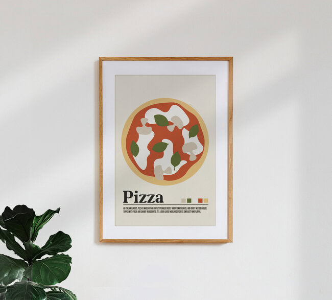 'Pizza' – Wall Art by Jonas Loose as Poster or Acrylic Glass Print