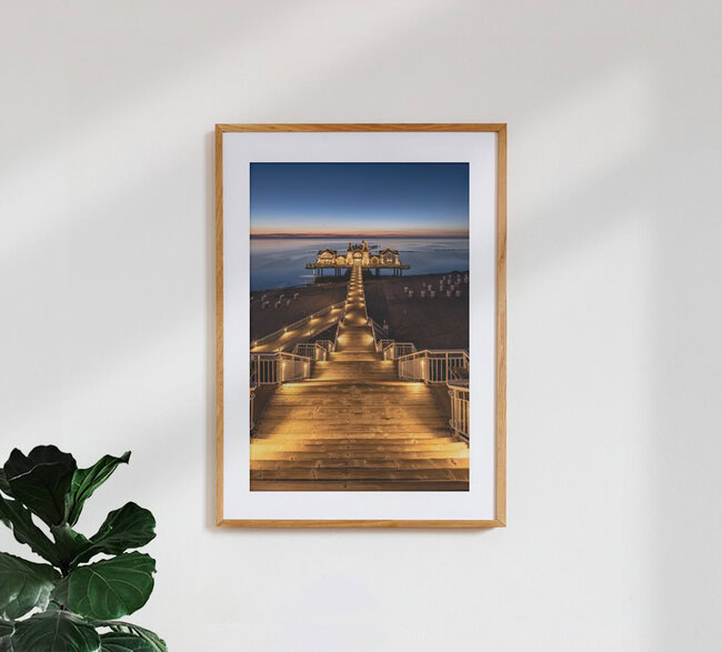 Ostseebad Sellin Rügen, Deutschland – Fotokunst von Achim Thomae als Poster oder Acrylglasbild