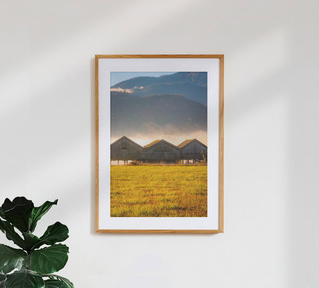 Autumn Morning at Lake Kochelsee, Germany – wall art by Martin Wasilewski as Poster or Acrylic Glass Print