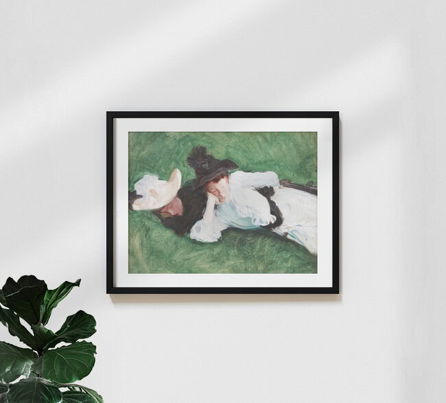 'John Singer Sargent: Two Girls on a Lawn' – Wall Art by Art Classics as Poster or Acrylic Glass Print