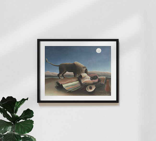 'Henri Rousseau's: La Bohémienne endormie' – Wall Art by Art Classics as Poster or Acrylic Glass Print