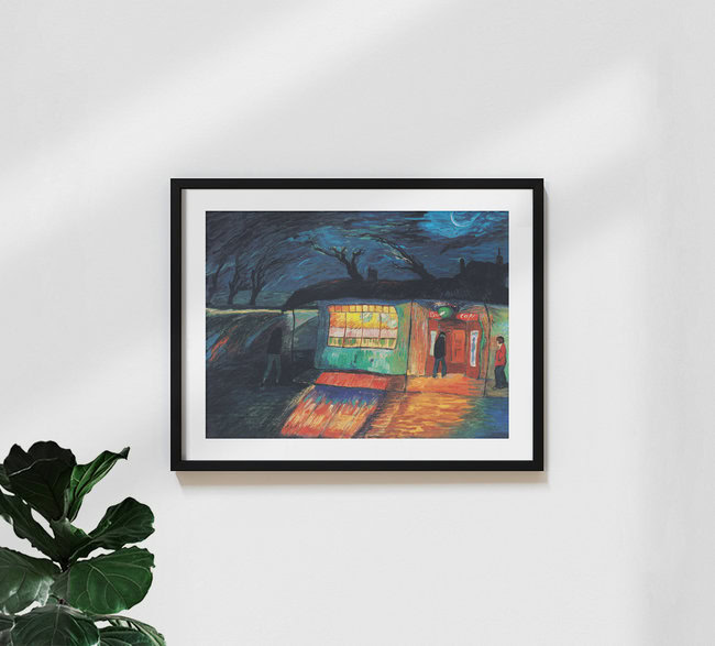 Wandbild 'Marianne von Werefkin: Sturmwind (1915-1917)' – Kunst von Art Classics als Poster oder Acrylglasbild
