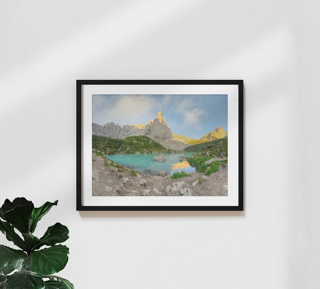 Lago di Sorapis Dolomiten, Italien – Fotokunst von Michael Valjak als Poster oder Acrylglasbild