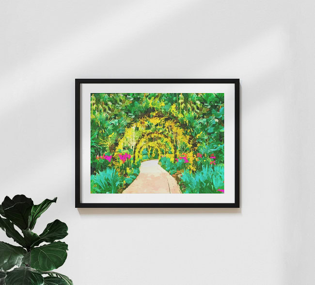 Wandbild 'Beginning of Something Beautiful' – Kunst von Uma Gokhale als Poster oder Acrylglasbild