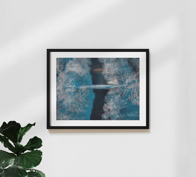 Winterspaziergang, Deutschland – Fotokunst von Dennis Schmelz als Poster oder Acrylglasbild