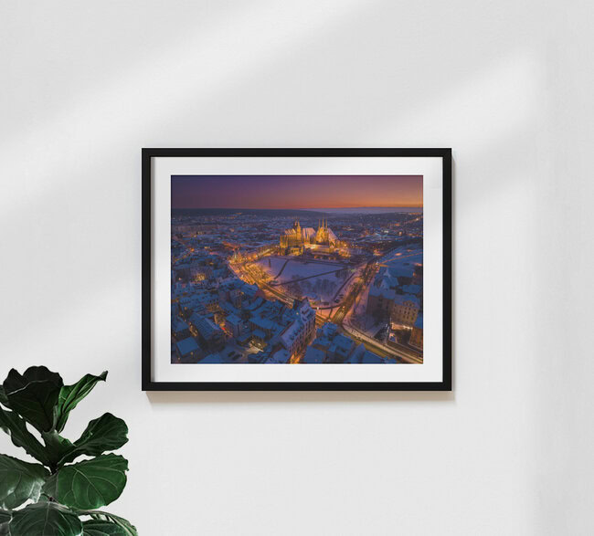 Stadtrandlichter, Germany – wall art by Dennis Schmelz as Poster or Acrylic Glass Print