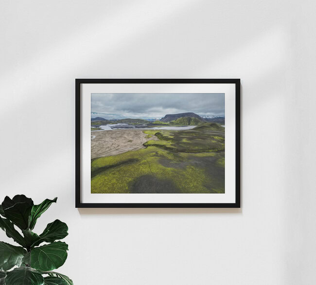 Isländisches Hochland nahe der F208, Island – Fotokunst von Christian Noah als Poster oder Acrylglasbild