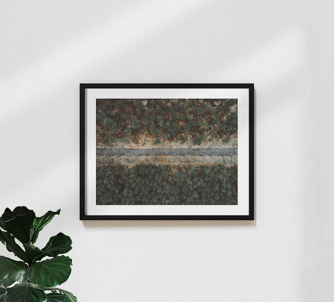 Road in Brandenburg, Deutschland – Fotokunst von Steven Ritzer als Poster oder Acrylglasbild