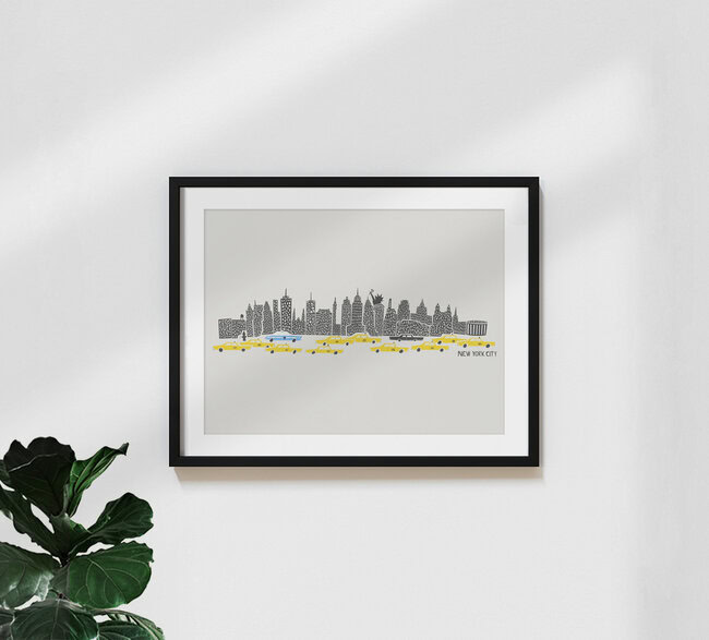 Wandbild 'NYC Skyline' – Kunst von Fox And Velvet als Poster oder Acrylglasbild