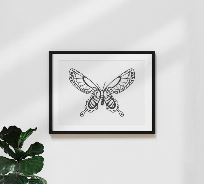 Wandbild 'Mariposa' – Kunst von Catalina Villegas als Poster oder Acrylglasbild