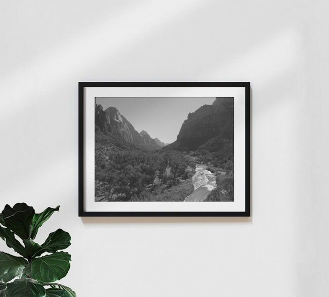 Zion National Park 3, Vereinigte Staaten – Fotokunst von N. Von Stackelberg als Poster oder Acrylglasbild
