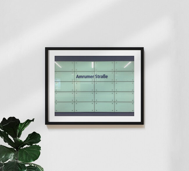 U-Bahnhof Amrumer Strasse, Germany – wall art by Claudio Galamini as Poster or Acrylic Glass Print