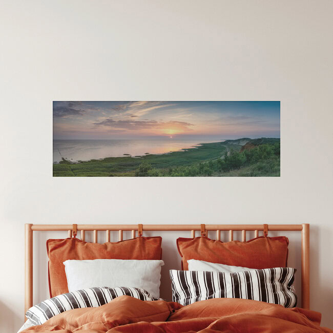Sonnenaufgang am Morsum Kliff auf Sylt, Deutschland – Fotokunst von Jan Becke als Poster oder Acrylglasbild