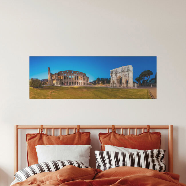 Arch of Constantine and Colosseum in Rome, Italy – wall art by Jan Becke as Poster or Acrylic Glass Print