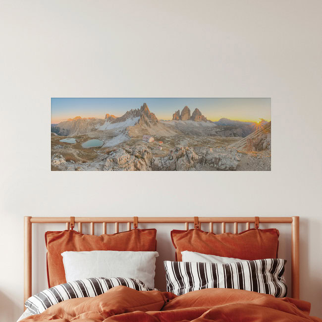 Drei Zinnen Panorama, Italien – Fotokunst von Michael Valjak als Poster oder Acrylglasbild