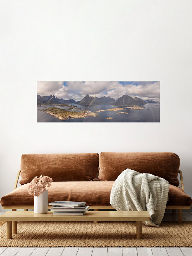 Lofoten Panorama Norway, Norway – wall art by Achim Thomae as Poster or Acrylic Glass Print