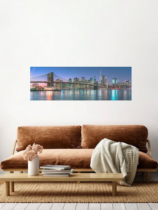 Brooklyn Bridge New York, United States – wall art by Achim Thomae as Poster or Acrylic Glass Print