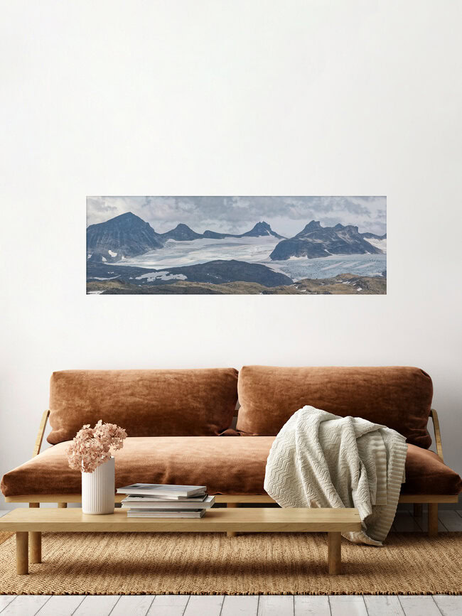Schnee im August, Norway – wall art by Silvia Becker as Poster or Acrylic Glass Print