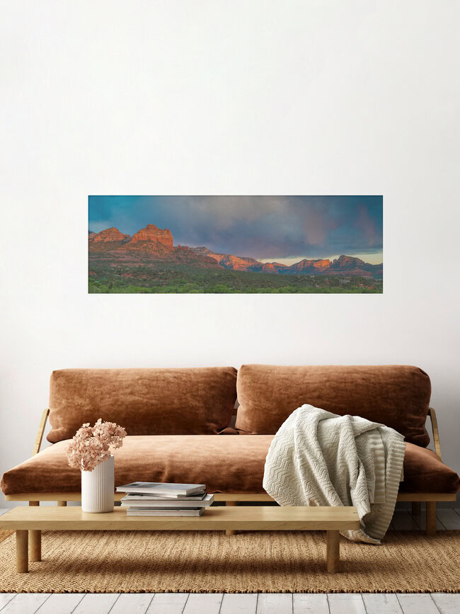 Burning Mountains, Vereinigte Staaten – Fotokunst von Marc Rasmus als Poster oder Acrylglasbild