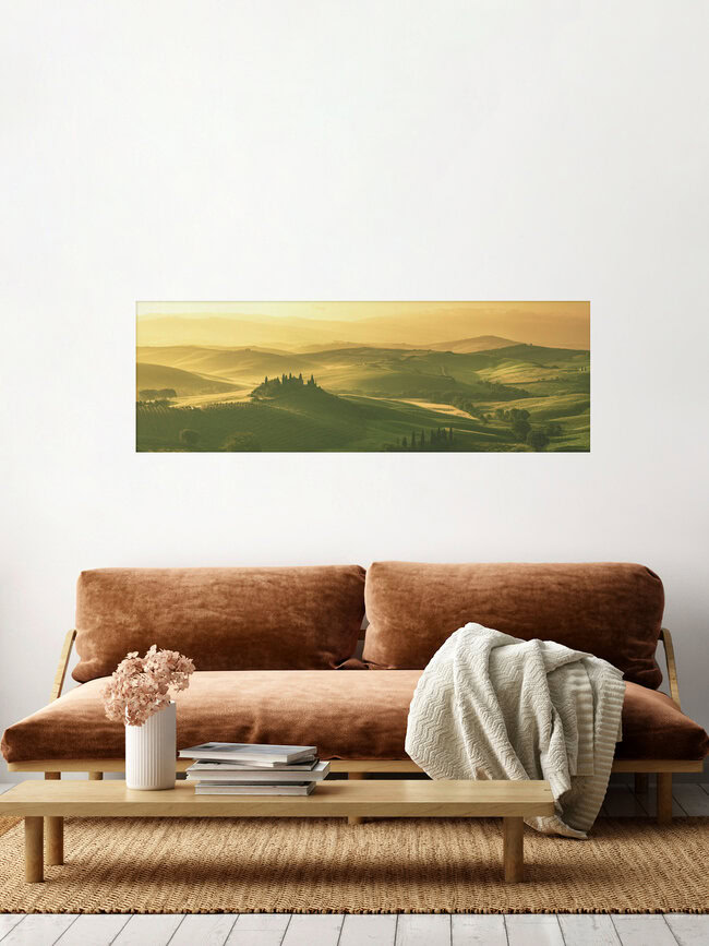 Tuscany Landscape, Italy – wall art by Jean Claude Castor as Poster or Acrylic Glass Print