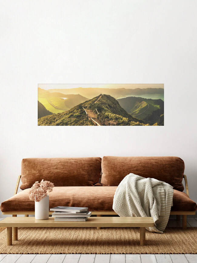 Azoren Wanderung in die Unendlichkeit, Portugal – Fotokunst von Jean Claude Castor als Poster oder Acrylglasbild