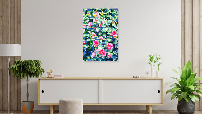Wandbild 'You rose alone through winter's coldest storm' – Kunst von Uma Gokhale als Poster oder Acrylglasbild