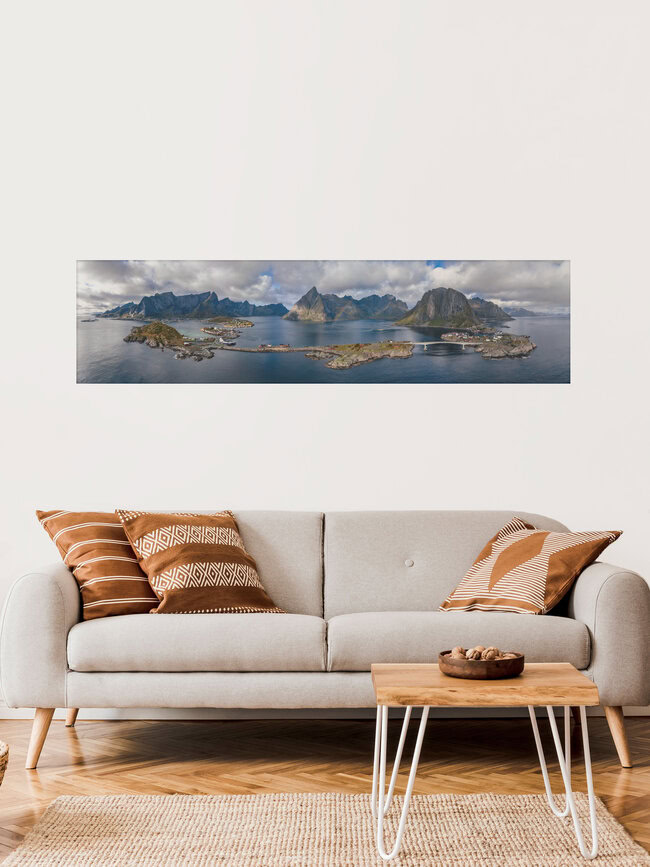 Lofoten Panorama Norway, Norway – wall art by Achim Thomae as Poster or Acrylic Glass Print