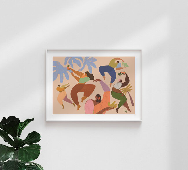 Wandbild 'Dance Dance' – Kunst von Arty Guava als Poster oder Acrylglasbild