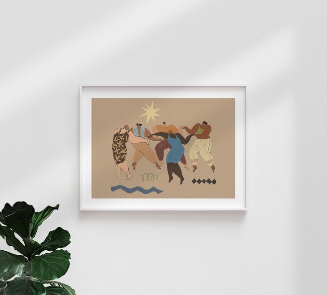 Wandbild 'Round and Round' – Kunst von Arty Guava als Poster oder Acrylglasbild