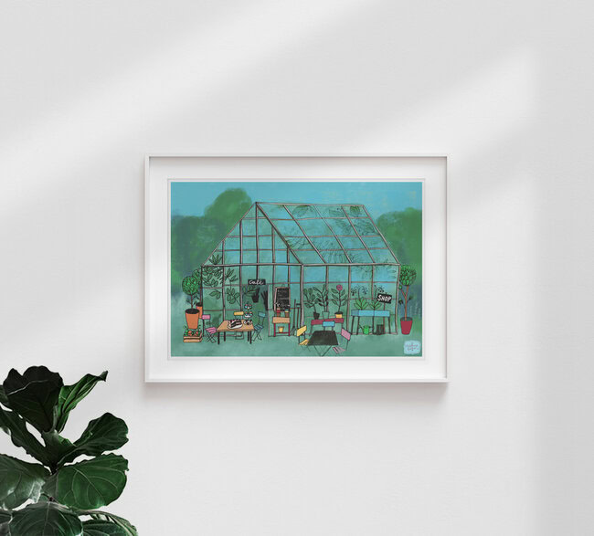 'the greenhouse' – Wall Art by Constanze Guhr as Poster or Acrylic Glass Print