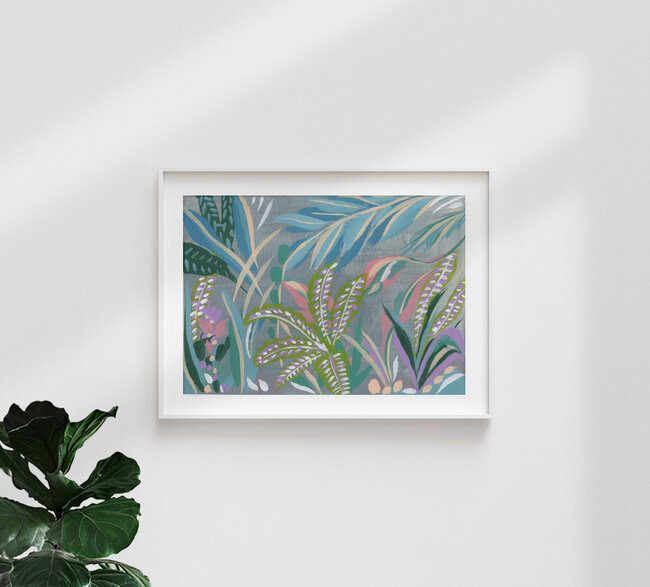 'Green Tropical' – Wall Art by La Tinta Studio Fernanda Martínez as Poster or Acrylic Glass Print