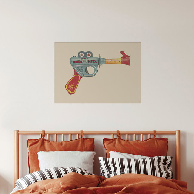 Wandbild 'Toy Gun' – Kunst von Florent Bodart als Poster oder Acrylglasbild
