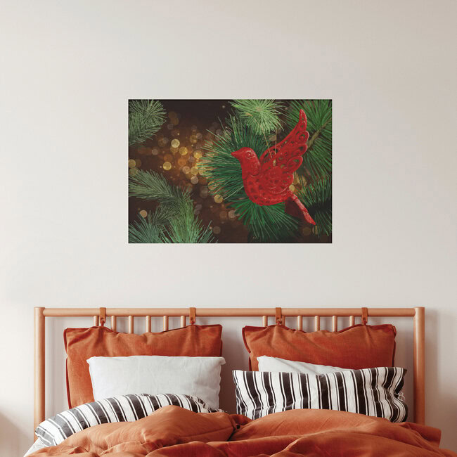 Wandbild 'Festive Dove' – Kunst von Katherine Blower als Poster oder Acrylglasbild
