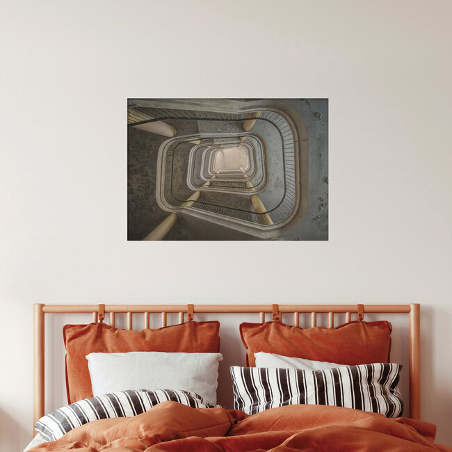 einsame Treppe, Deutschland – Fotokunst von Christopher Prenzel als Poster oder Acrylglasbild